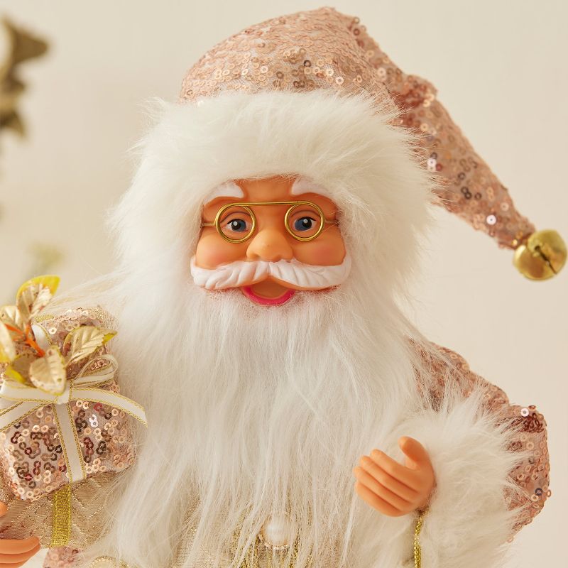 Christmas,Rose gold Santa Claus - Christmas decoration